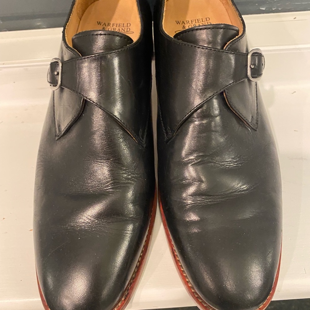 Warfield and Grand black leather single link men’s size 11 shoes